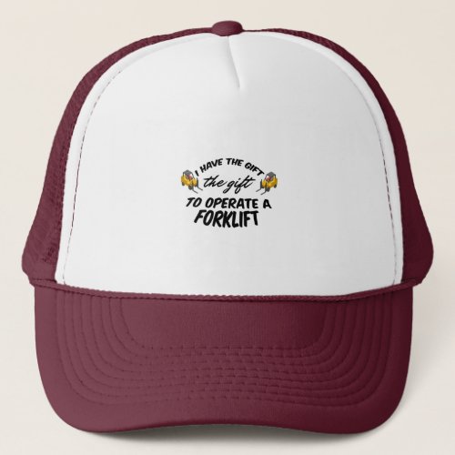 Forklift Gift Trucker Hat