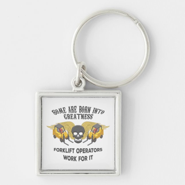 Forklift Greatness Keychain (Front)