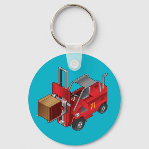 Forklift Kids Pallet Truck Design Keychain