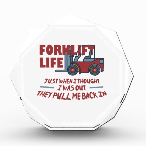 Forklift Life Acrylic Award