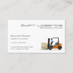 Forklift, Logisitcs - Professional Business Card at Zazzle