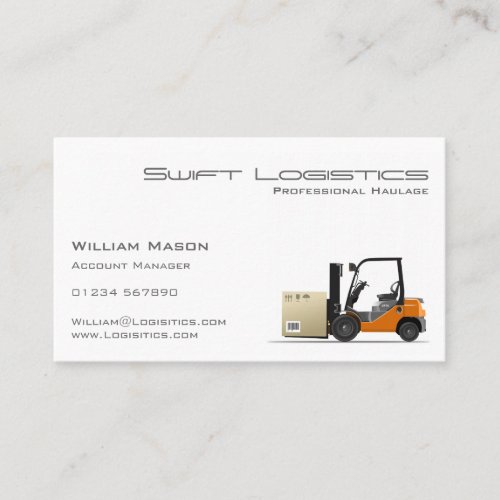 Forklift Logisitcs _ Professional Business Card