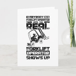 Forklift Operator Card