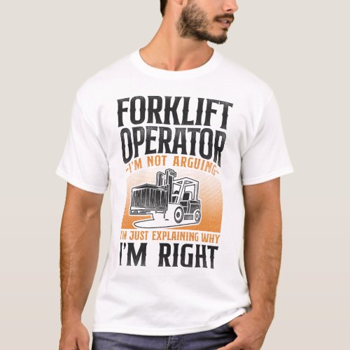 Forklift Operator Forklift Driver Forklift T_Shirt