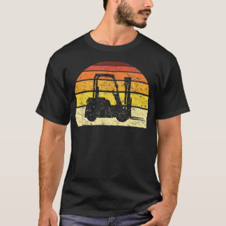 Forklift Operator Forklift Driver Lift Truck Retro T-Shirt