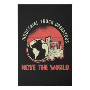 Forklift Operator Industrial Truck Operators Faux Canvas Print