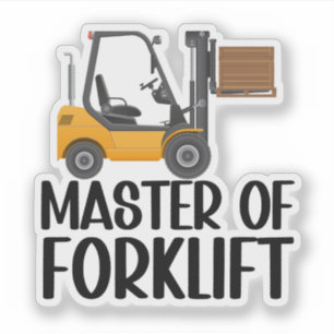 Forklift operator sticker