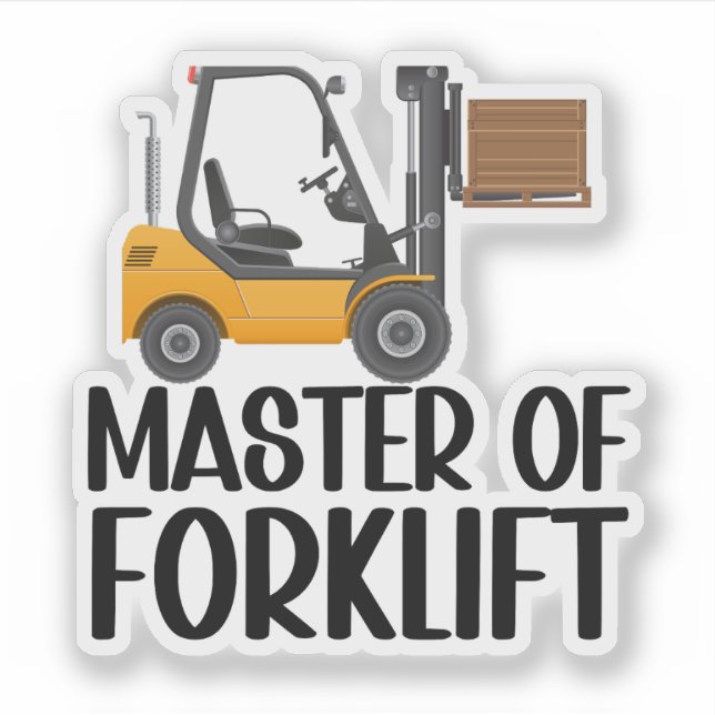 Forklift operator sticker (Front)