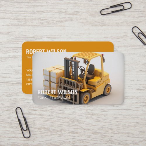 Forklift Services Business Card