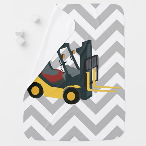 Forklift Truck Baby Blanket