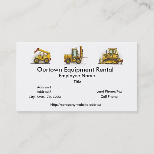 Forklift Truck Business Cards