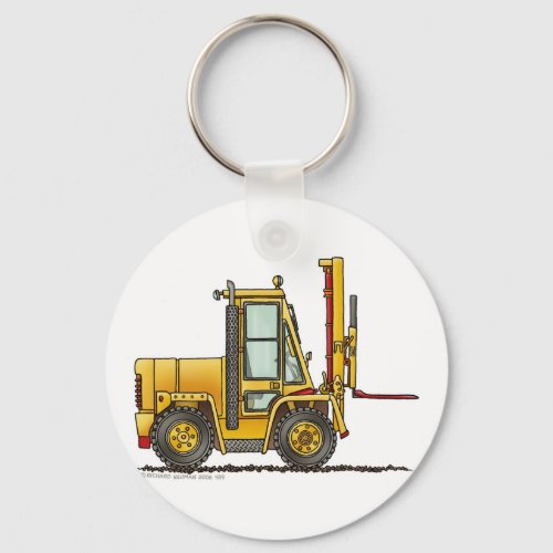 Forklift Truck Construction Key Chains