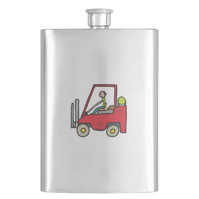 Forklift Truck Flask (Front)