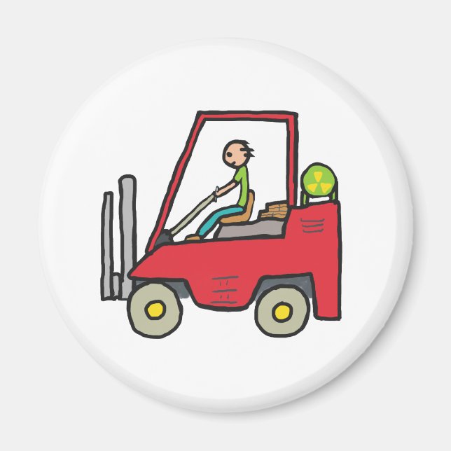 Forklift Truck Magnet (Front)