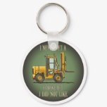 Forklift Truck Operator Quote Key Chain