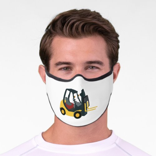 Forklift Truck Premium Face Mask
