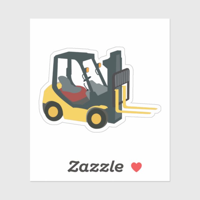 Forklift Truck Sticker (Sheet)