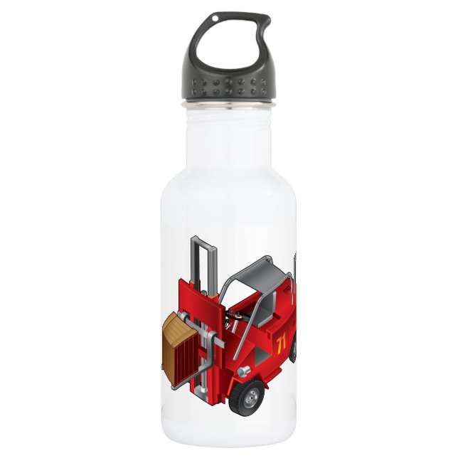 Forklift Truck Water Bottle (Front)