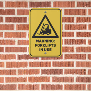 Forklift Warning Triangle Sign