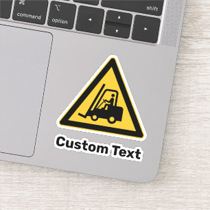 Forklift Warning Triangle Sign Sticker
