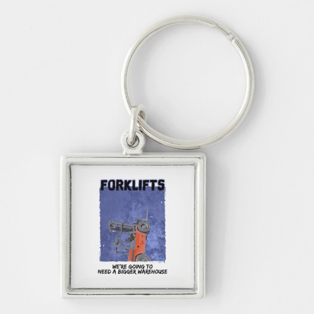 Forklifts Parody Keychain (Front)