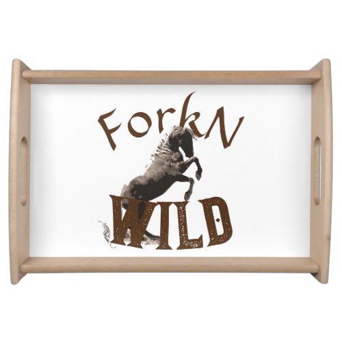 ForknWild Rearing Pinto Serving Tray 