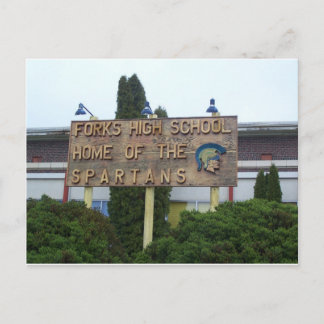 Forks High School, Home of the Spartans Postcard