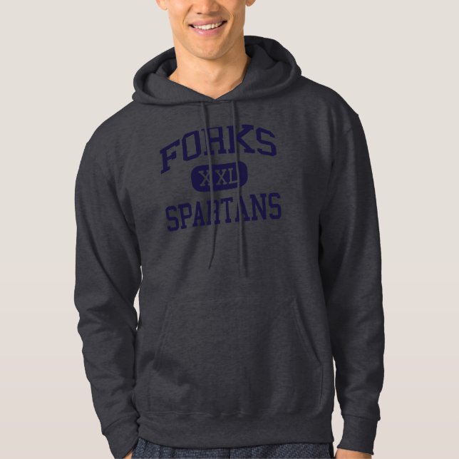 Forks - Spartans - High School - Forks Washington Hoodie (Front)