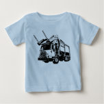 Forks Up Frontloading Garbage Trash Truck Baby T-Shirt
