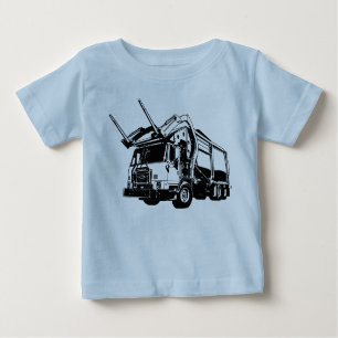 Forks Up Frontloading Garbage Trash Truck Baby T-Shirt