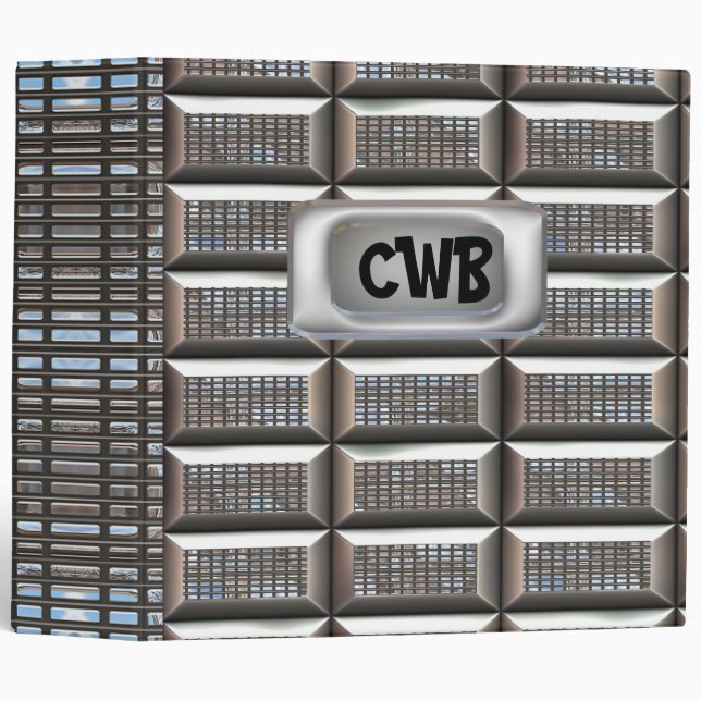 Forlentize Modern Monogram Binder (Front/Spine)