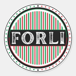 Forli City Pride Emblem – Italian Identity Classic Round Sticker