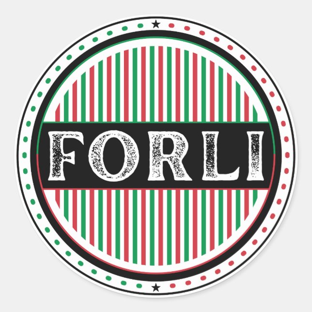 Forli City Pride Emblem – Italian Identity Classic Round Sticker (Front)