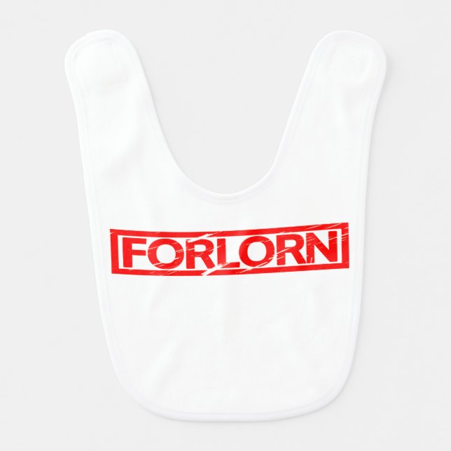 Forlorn Stamp Baby Bib (Front)