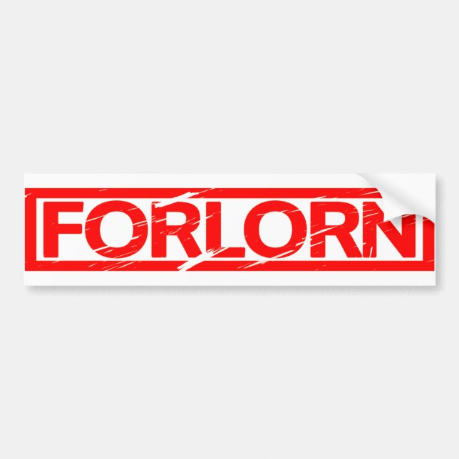 Forlorn Stamp Bumper Sticker (Front)