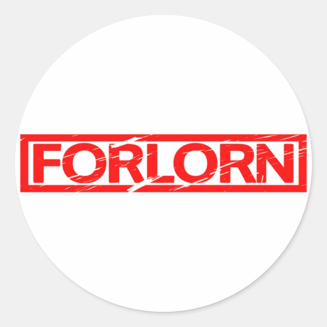 Forlorn Stamp Classic Round Sticker (Front)