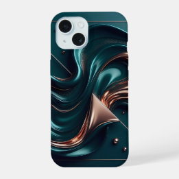 Form_and_Flow | Luxury Flow 3D Liquid Metal Phone iPhone 15 Case
