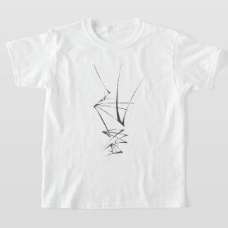 Form Black White Abstract Tribal Tattoo Art T-Shirt