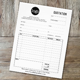Form Business Quotation, Invoice or Sales Receipt Flyer