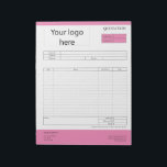Form Business Quotation, Invoice or Sales Receipt  Notepad<br><div class="desc">Form Business Quotation,  Invoice or Sales Receipt Order Form</div>