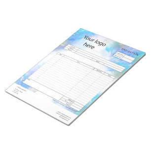Form Business Quotation, Invoice or Sales Receipt  Notepad