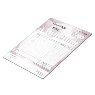 Form Business Quotation, Invoice or Sales Receipt Notepad