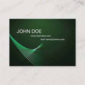 Form Green Business Business Card by 3dbacks at Zazzle