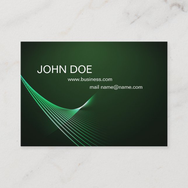 form green business card (Front)