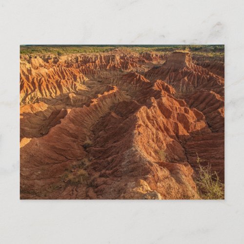 Formaciones de roca del desierto de Tatacoa Postcard