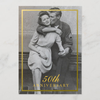 Formal 50th Anniversary Invitation