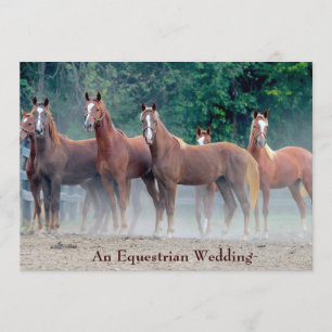 Formal An Equestrian Wedding Invitation Horse Love