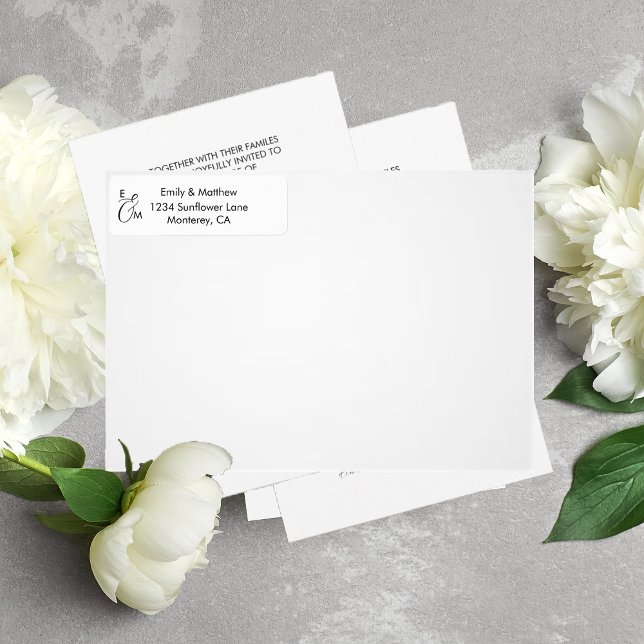Formal and Elegant Return Address Label (Creator Uploaded)