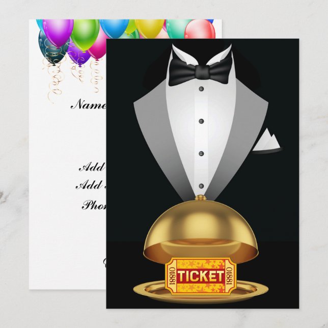 Formal and Fun Invitation #3 (Front/Back)