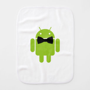Formal Atire Android Robot Burp Cloth